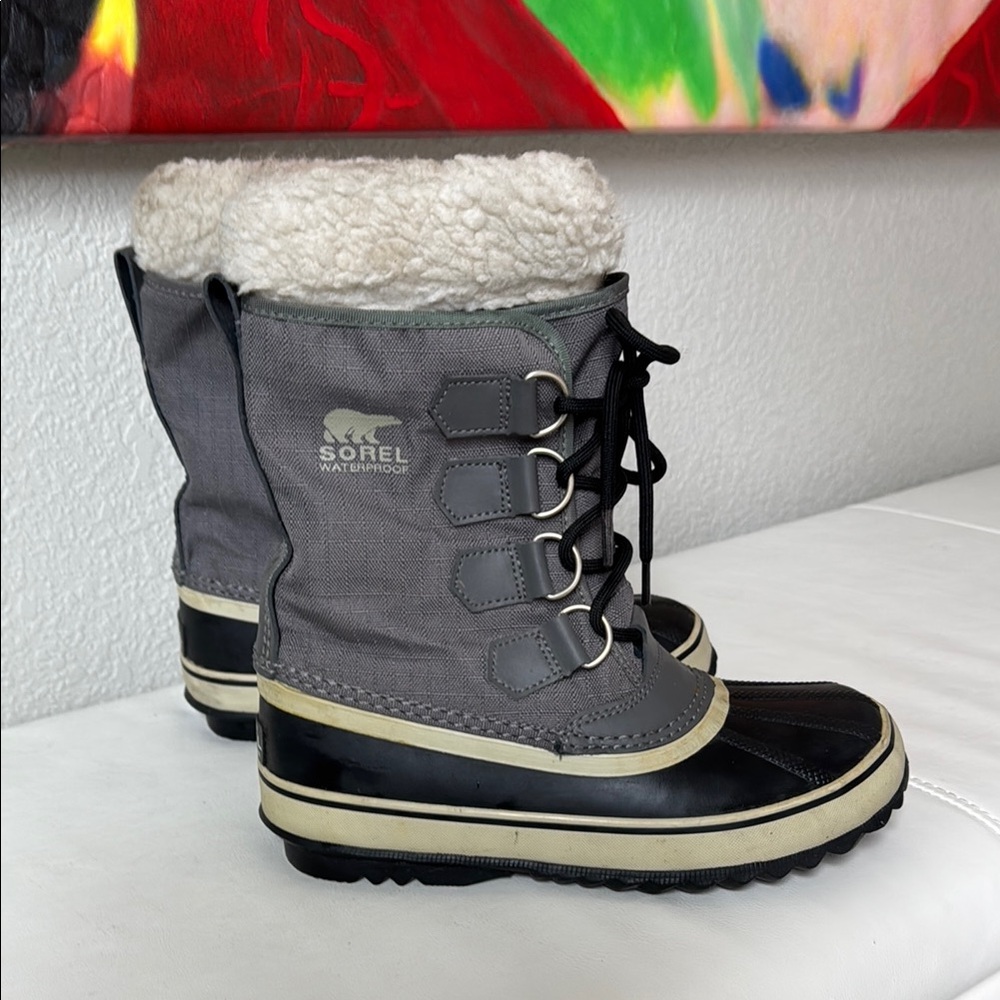 Sorel Black and Gray Snow Boots